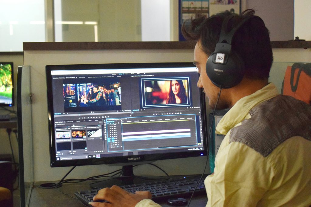 a Virtual Assistant editing Video for a client